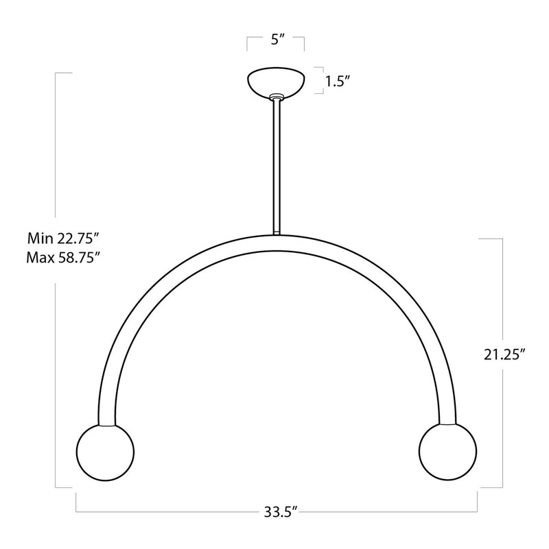 Regina Andrew 16-1317ORB LED Pendant, Oil Rubbed Bronze