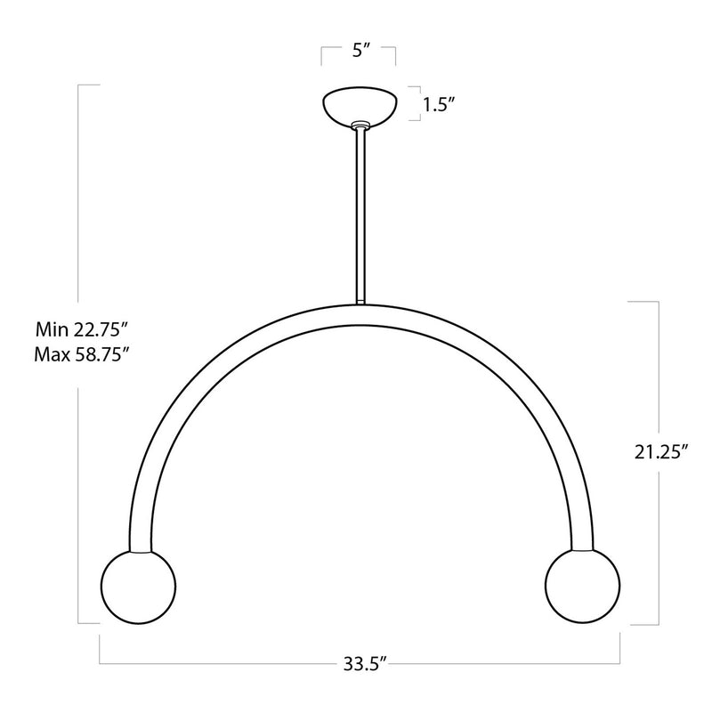 Regina Andrew 16-1317PN LED Pendant, Polished Nickel