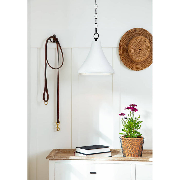 Regina Andrew 16-1322 One Light Pendant, White