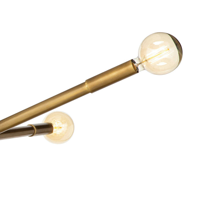 Regina Andrew 16-1337NB Three Light Chandelier, Natural Brass