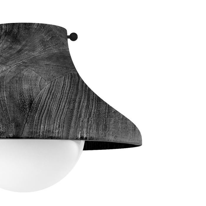 Regina Andrew 16-1347EB One Light Flush Mount, Ebony