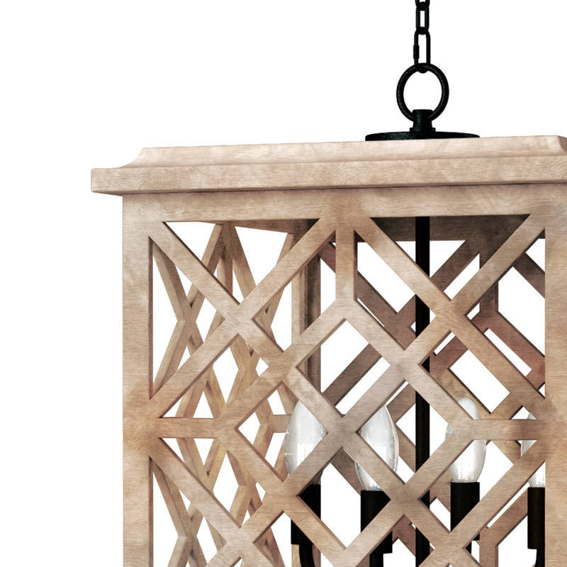 Regina Andrew 16-1364NAT Four Light Lantern, Natural