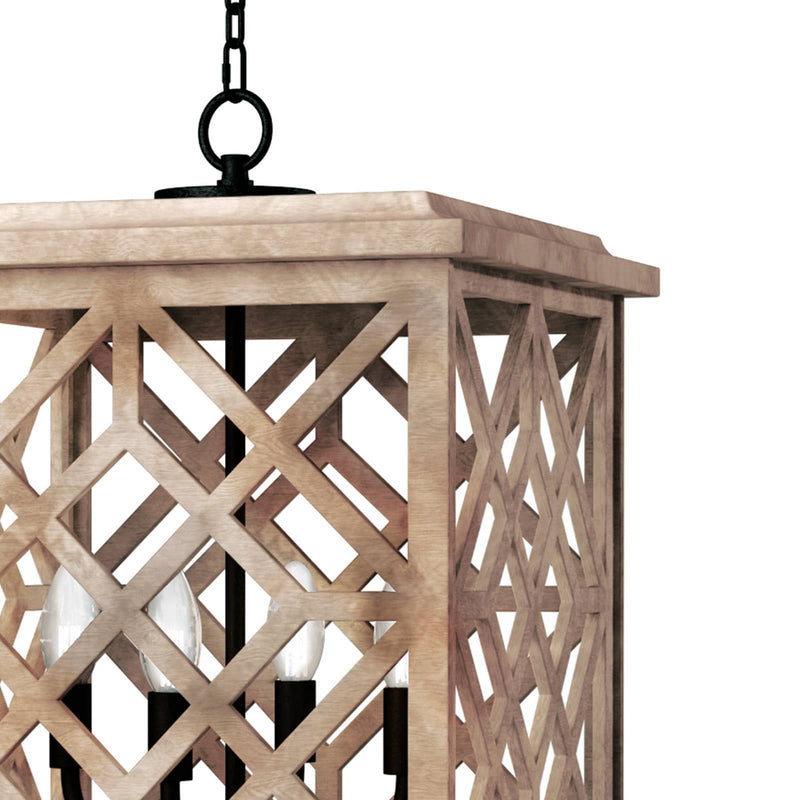 Regina Andrew 16-1364NAT Four Light Lantern, Natural