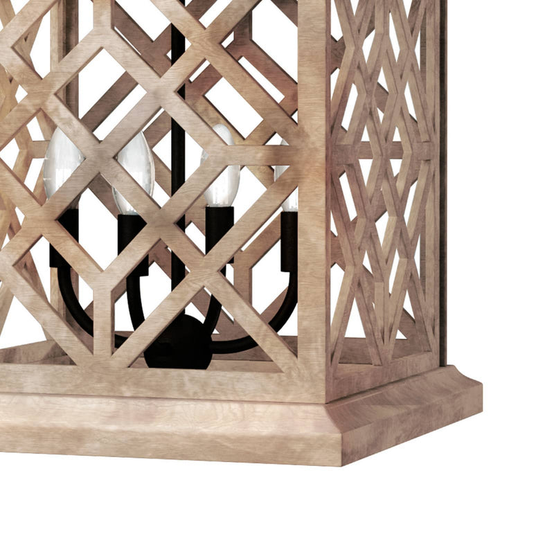 Regina Andrew 16-1364NAT Four Light Lantern, Natural