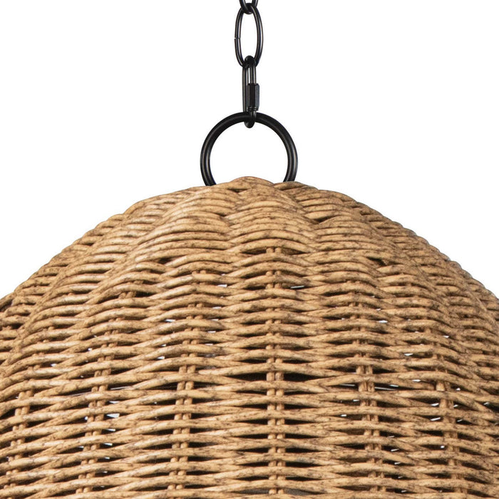 Regina Andrew 17-1001NAT One Light Outdoor Pendant, Natural
