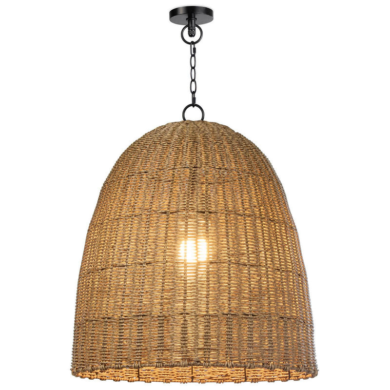Regina Andrew 17-1002NAT One Light Outdoor Pendant, Natural