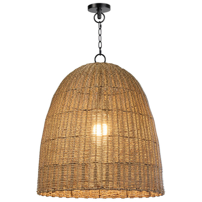 Regina Andrew 17-1002NAT One Light Outdoor Pendant, Natural