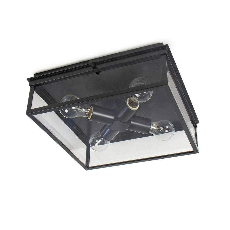 Regina Andrew 17-1011BLK Four Light Flush Mount, Black