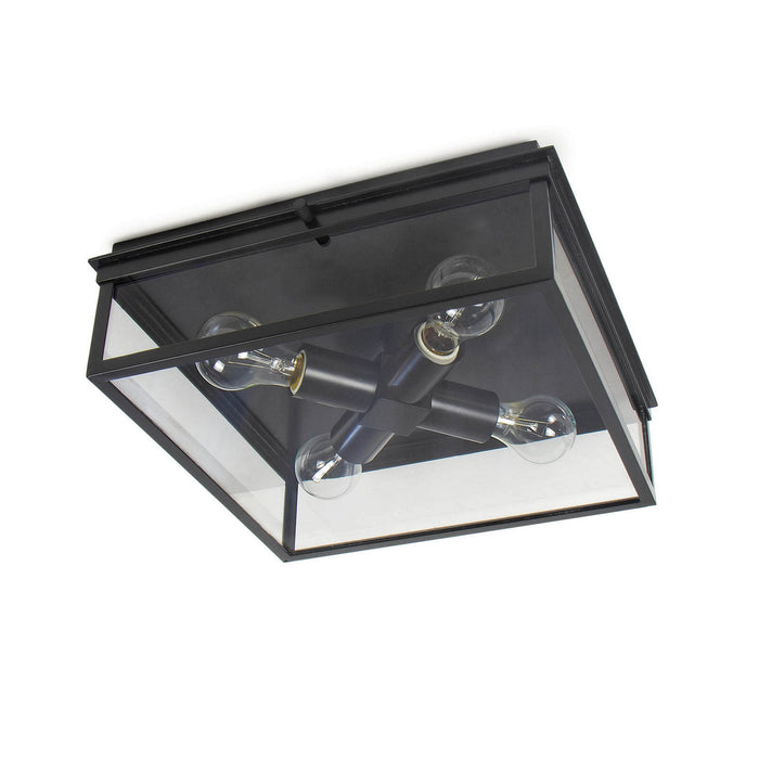 Regina Andrew 17-1011BLK Four Light Flush Mount, Black