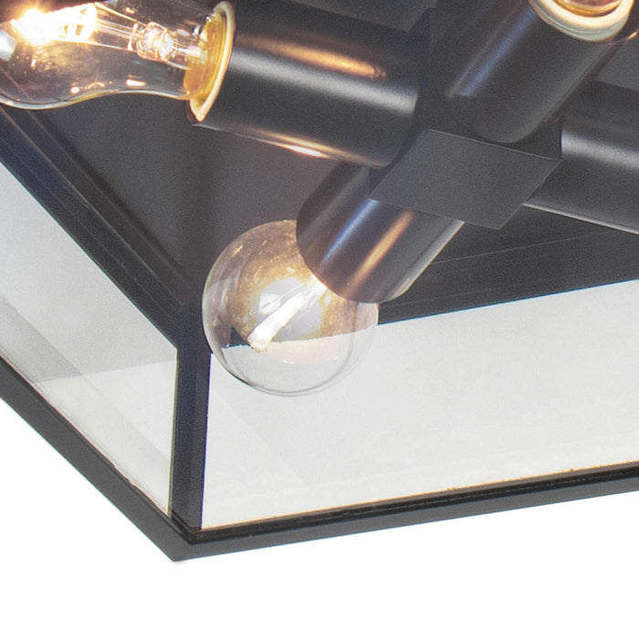 Regina Andrew 17-1011BLK Four Light Flush Mount, Black