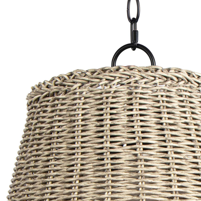 Regina Andrew 17-1013WT One Light Outdoor Pendant, Grey