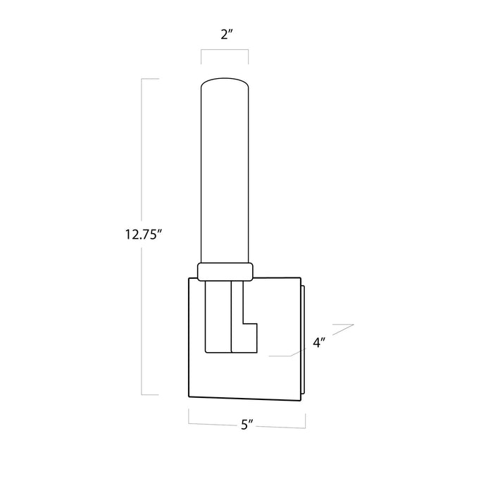 Regina Andrew 17-1022 One Light Outdoor Wall Sconce, Black
