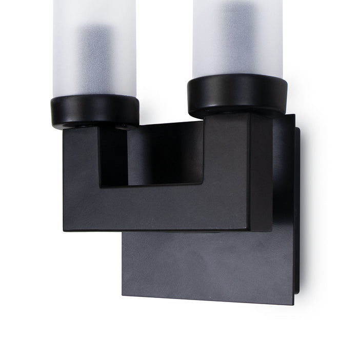 Regina Andrew 17-1023 Two Light Outdoor Wall Sconce, Black