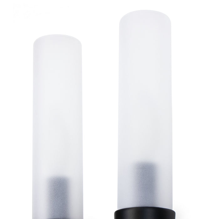 Regina Andrew 17-1023 Two Light Outdoor Wall Sconce, Black