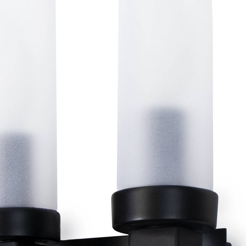 Regina Andrew 17-1023 Two Light Outdoor Wall Sconce, Black