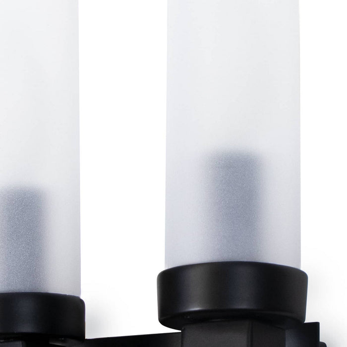 Regina Andrew 17-1023 Two Light Outdoor Wall Sconce, Black