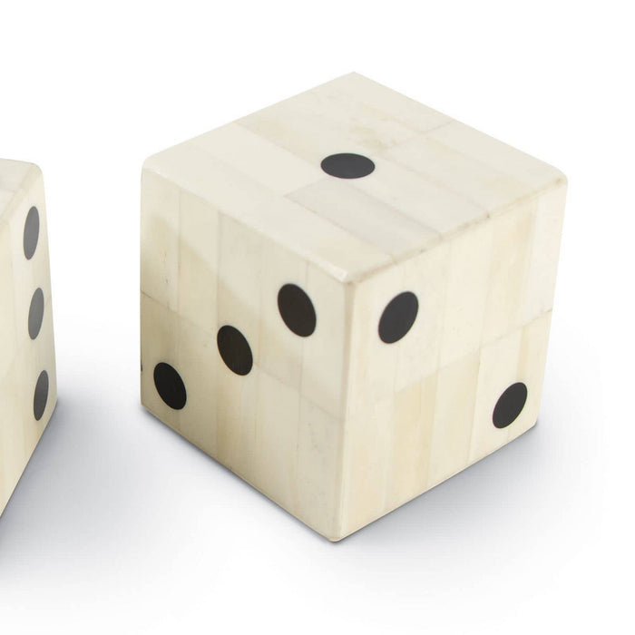 Regina Andrew 20-1413 Oversized Bone Gaming Dice Pair, Natural
