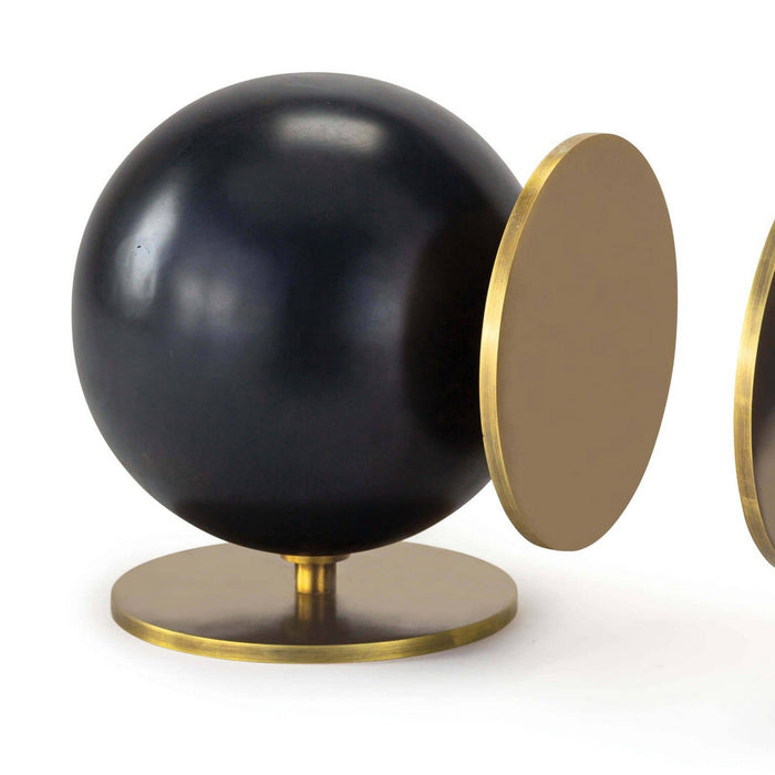Regina Andrew 20-1420 Bookends, Blackened Brass