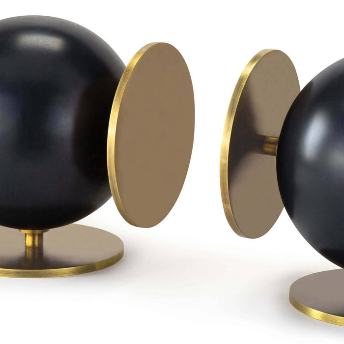 Regina Andrew 20-1420 Bookends, Blackened Brass