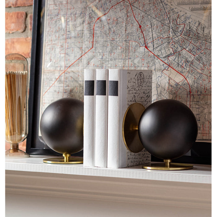 Regina Andrew 20-1420 Bookends, Blackened Brass