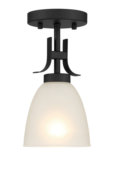 Minka-Lavery 4881-66A One Light Pendant / Semi Flush, Coal