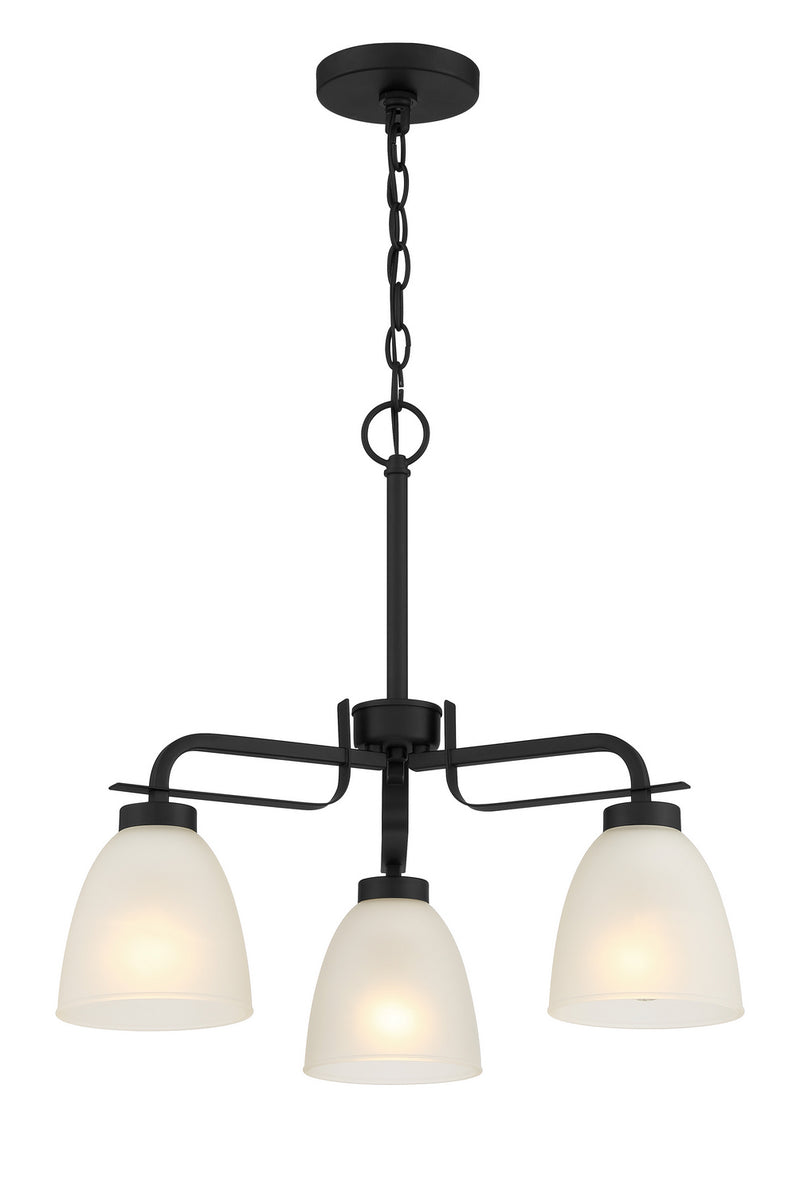 Minka-Lavery 4883-66A Three Light Semi Flush / Chandelier, Coal
