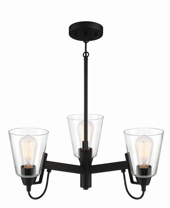 Minka-Lavery 3993-66A Three Light Chandelier, Coal