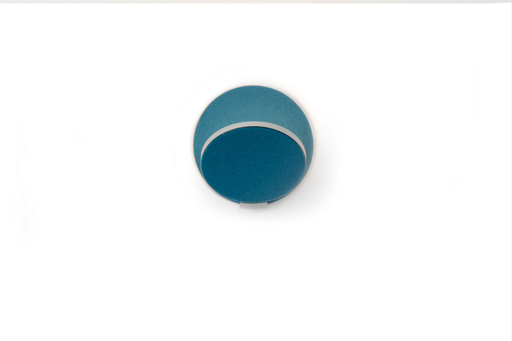 Koncept GRW-S-SIL-AZF-HW LED Wall Sconce, Silver, Azure Felt