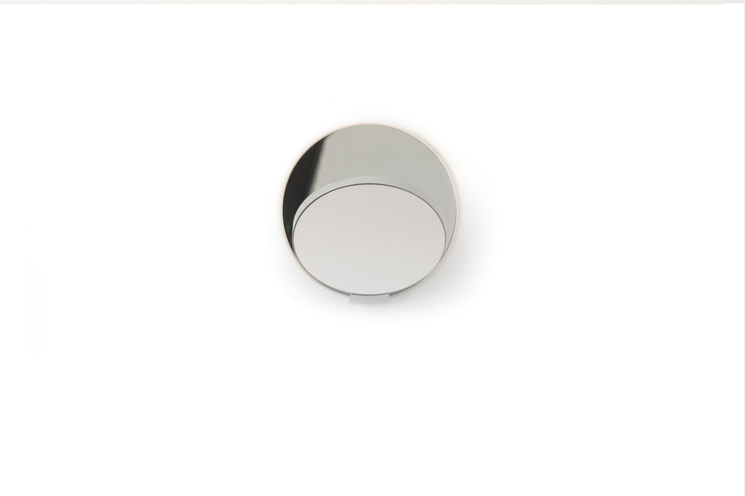 Koncept GRW-S-SIL-CRM-PI LED Wall Sconce, Silver, Chrome