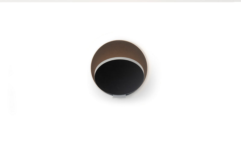 Koncept GRW-S-SIL-MBK-HW LED Wall Sconce, Silver, Metallic Black