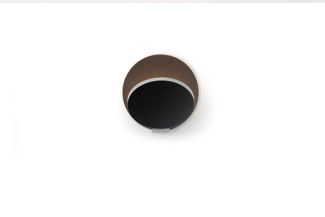 Koncept GRW-S-SIL-MBK-HW LED Wall Sconce, Silver, Metallic Black