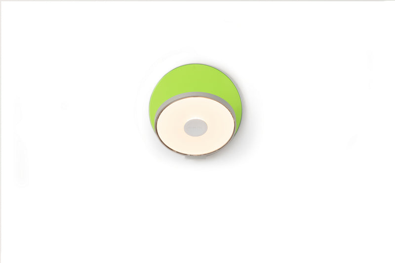 Koncept GRW-S-SIL-MGN-PI LED Wall Sconce, Silver, Matte Green