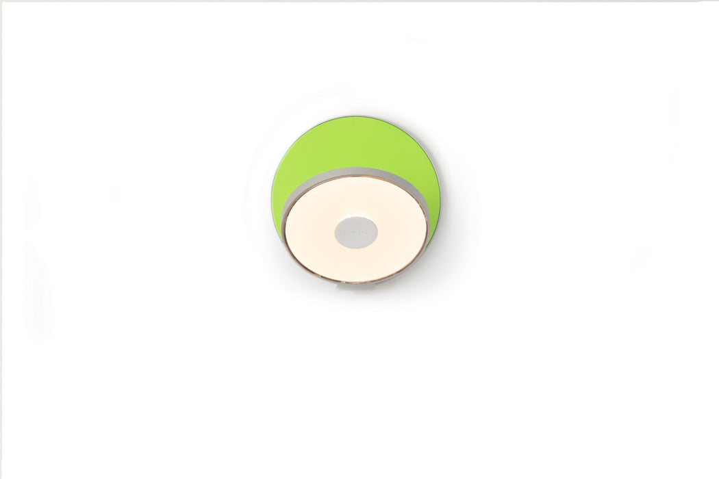 Koncept GRW-S-SIL-MGN-PI LED Wall Sconce, Silver, Matte Green
