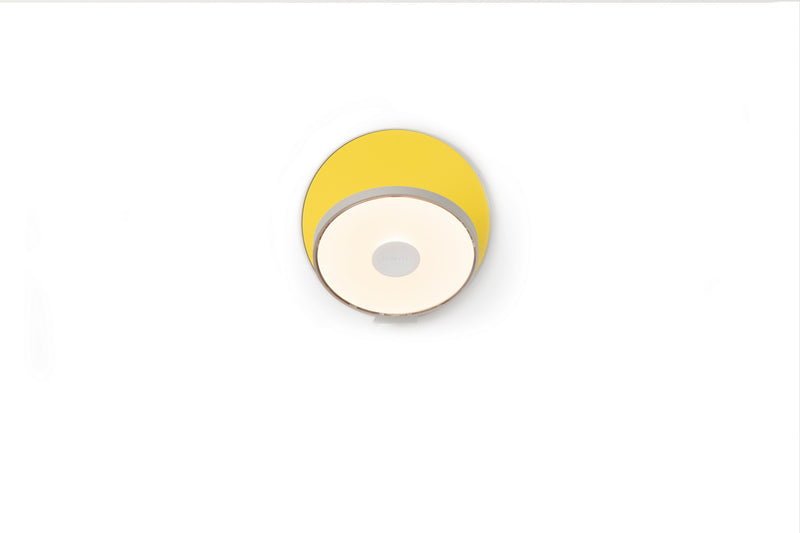 Koncept GRW-S-SIL-MYW-PI LED Wall Sconce, Silver, Matte Yellow