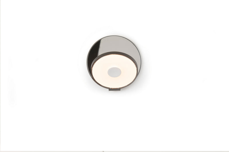 Koncept GRW-S-MBK-CRM-PI LED Wall Sconce, Metallic Black, Chrome
