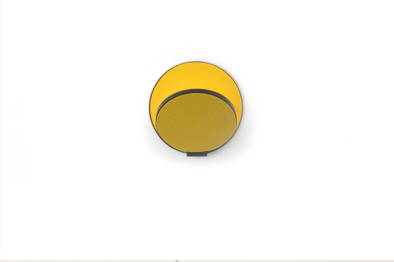 Koncept GRW-S-MBK-HDF-HW LED Wall Sconce, Metallic Black, Honeydew