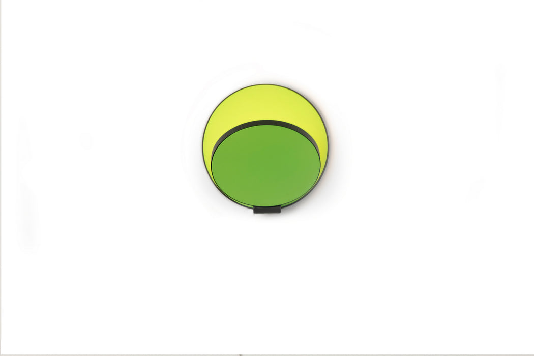 Koncept GRW-S-MBK-MGN-PI LED Wall Sconce, Metallic Black, Matte Green