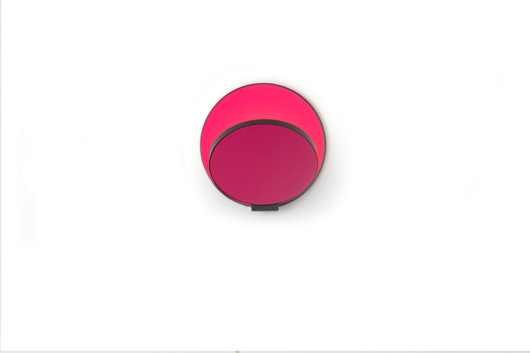 Koncept GRW-S-MBK-MHP-PI LED Wall Sconce, Metallic Black, Matte Hot Pink