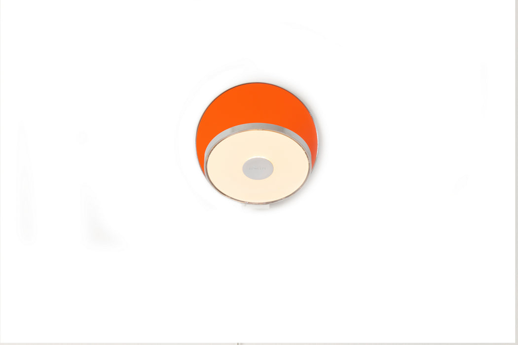 Koncept GRW-S-CRM-MOR-HW LED Wall Sconce, Chrome, Matte Orange