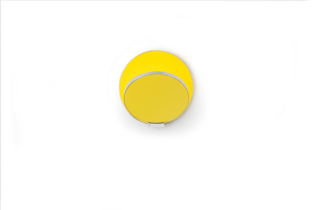 Koncept GRW-S-CRM-MYW-HW LED Wall Sconce, Chrome, Matte Yellow