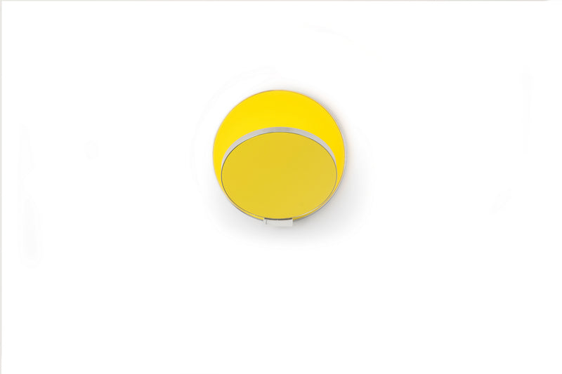 Koncept GRW-S-CRM-MYW-PI LED Wall Sconce, Chrome, Matte Yellow