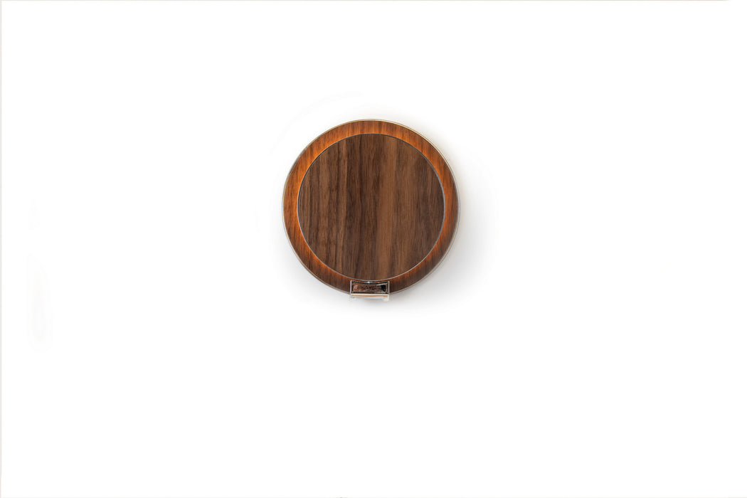 Koncept GRW-S-CRM-OWT-PI LED Wall Sconce, Chrome, Oiled Walnut