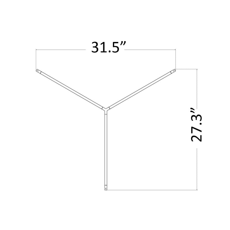 Koncept ZBP-16-TR-SW-MTB-CNP LED Pendant, Matte Black