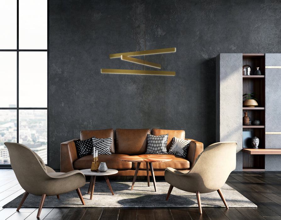 Koncept SUB-C3-SW-GLD LED Pendant, Gold