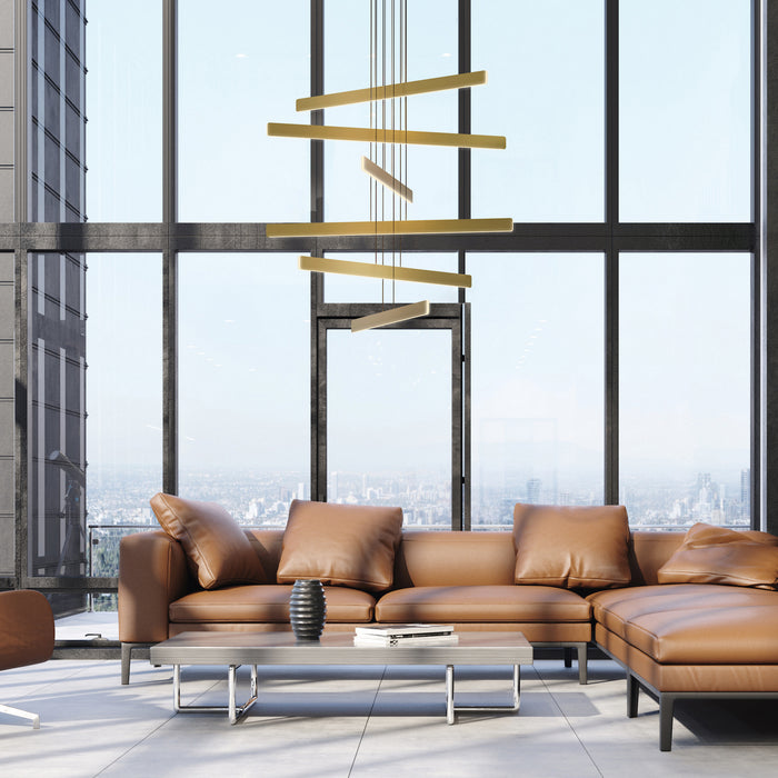 Koncept SUB-C6-SW-GLD LED Pendant, Gold