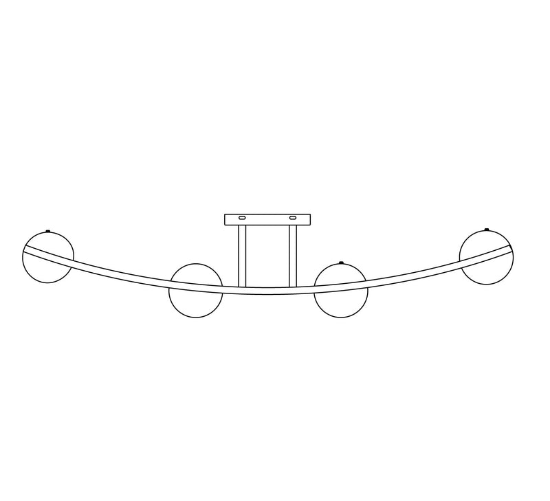 Justice Designs FSN-8994-OPAL-NCKL LED Bath Bar, Brushed Nickel
