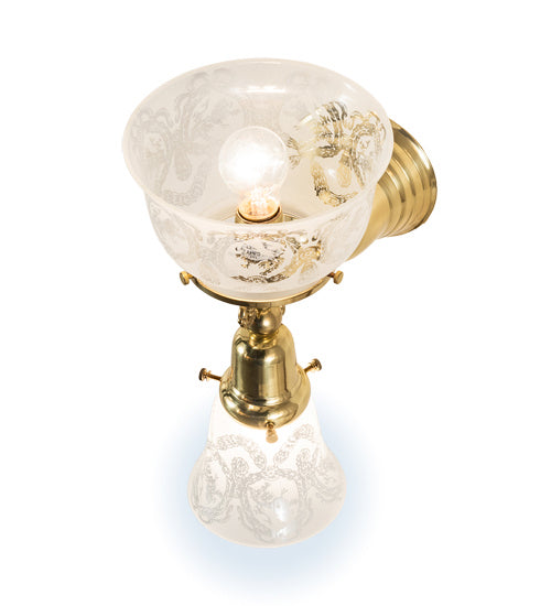 Meyda Tiffany 190753 Two Light Wall Sconce, Polished Brass