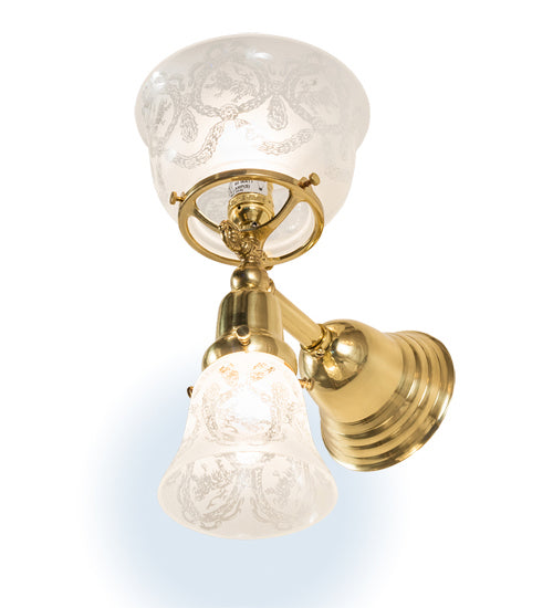 Meyda Tiffany 190753 Two Light Wall Sconce, Polished Brass