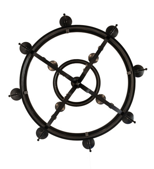Meyda Tiffany 232109 12 Light Chandelier, Oxidized Steel