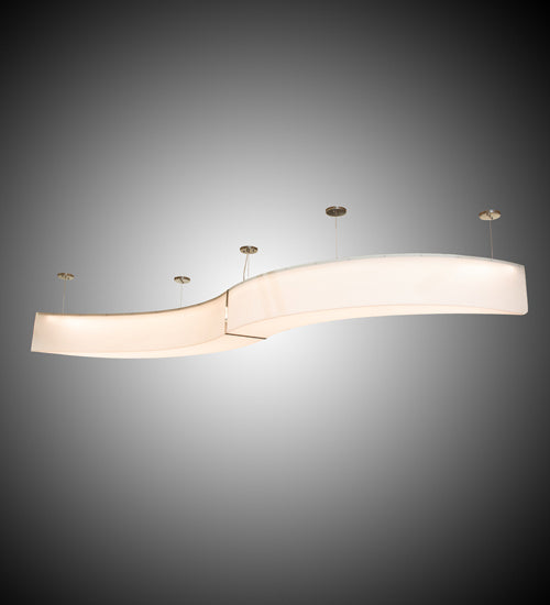 Meyda Tiffany 233004 LED Pendant, Matte White/Extreme Chrome